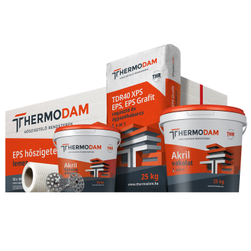 Thermodam EPS rendszer vakolattal 6 cm